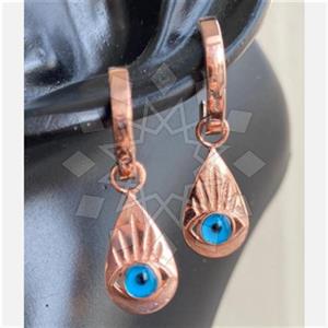925 Sterling Silver Evil Eye Dangle Earrings