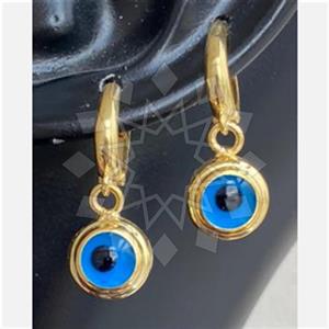 925 Sterling Silver Evil Eye Dangle Earrings