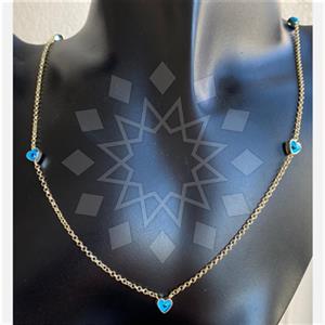 925 Sterling Silver Evil Eye Statement Necklace