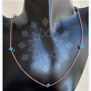 925 Sterling Silver Evil Eye Statement Necklace