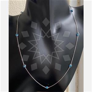 925 Sterling Silver Evil Eye Necklace