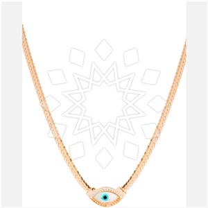 925 Sterling Silver Evil Eye Pendant Necklace