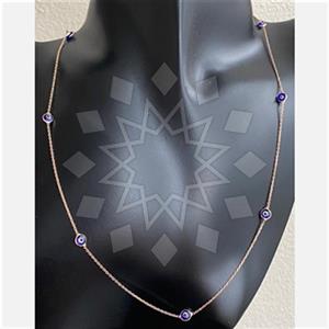 925 Sterling Silver Evil Eye Unique Necklace