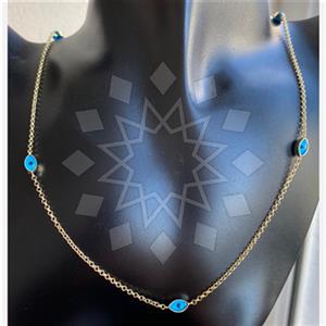 925 Sterling Silver Evil Eye Unique Necklace