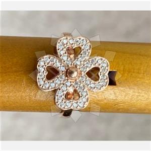 925 Sterling Silver Flower Cocktail Rings