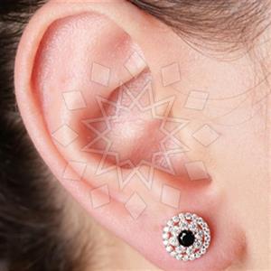 925 Sterling Silver Flower Geometric Minimal Dainty Stud Earrings