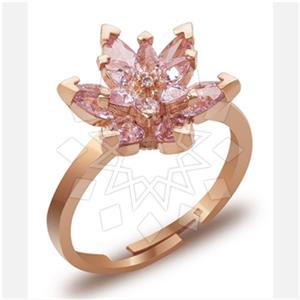 925 Sterling Silver Flower Multi Gemstone Rings