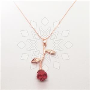925 Sterling Silver Flower Pendant Necklace