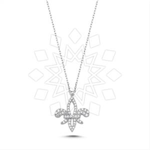 925 Sterling Silver Flower Pendant Necklace