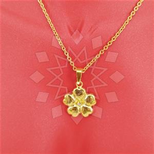 925 Sterling Silver Flower Pendant Necklace
