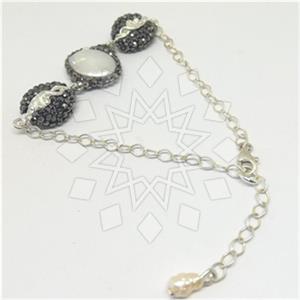 925 Sterling Silver Gem and Crystals Classic Bracelets