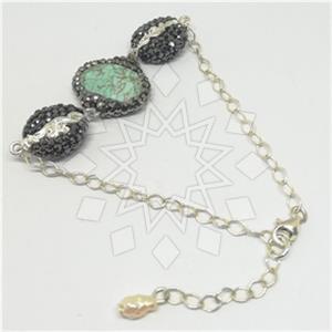 925 Sterling Silver Gem and Crystals Classic Bracelets