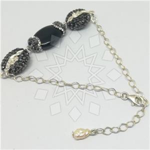 925 Sterling Silver Gem and Crystals Classic Bracelets