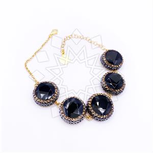 925 Sterling Silver Gem and Crystals Classic Bracelets