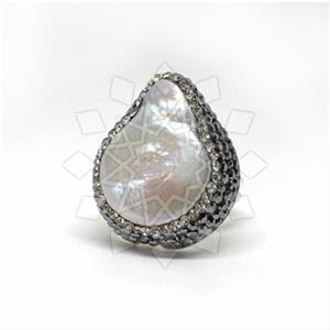 925 Sterling Silver Gem and Crystals Gemstone Rings