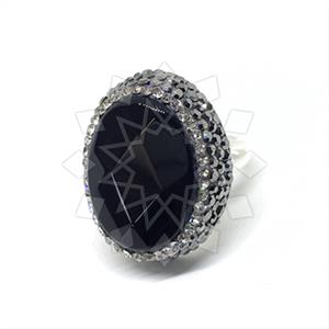 925 Sterling Silver Gem and Crystals Gemstone Rings