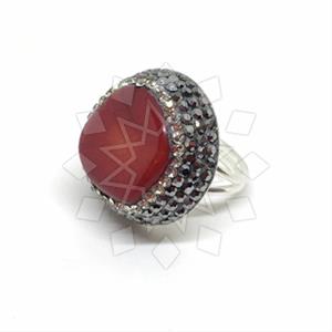 925 Sterling Silver Gem and Crystals Gemstone Rings