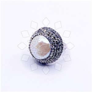 925 Sterling Silver Gem and Crystals Gemstone Rings