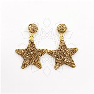 925 Sterling Silver Gem and Crystals Single Drop Earrings