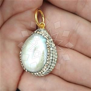 925 Sterling Silver Designer  Single Drop Gem Pendant