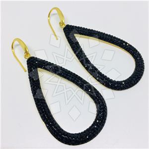 925 Sterling Silver Gem and Crystals Statement Earring