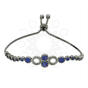 925 Sterling Silver Geometric Adjustable Bracelet