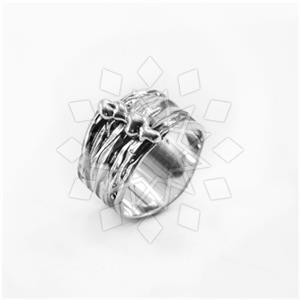 925 Sterling Silver Geometric Bands Rings