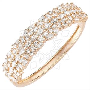 925 Sterling Silver Geometric Bangle Bracelets