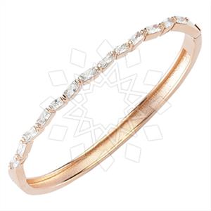925 Sterling Silver Geometric Bangle Bracelets