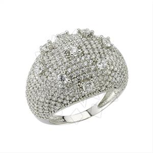 925 Sterling Silver Geometric Cocktail Rings