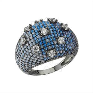 925 Sterling Silver Geometric Cocktail Rings