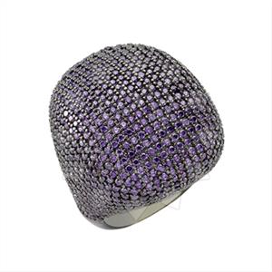 925 Sterling Silver Geometric Cocktail Rings