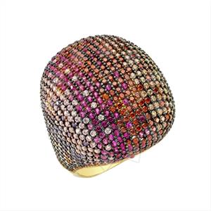 925 Sterling Silver Geometric Cocktail Rings