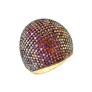 925 Sterling Silver Geometric Cocktail Rings