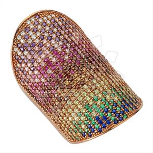 925 Sterling Silver Geometric Cocktail Rings