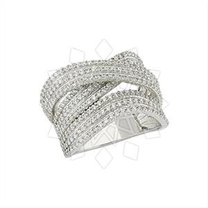 925 Sterling Silver Geometric Cocktail Rings