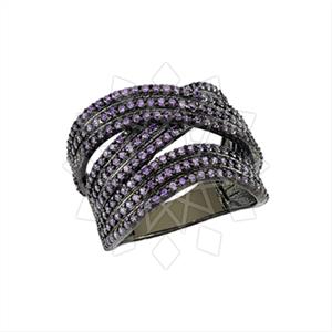 925 Sterling Silver Geometric Cocktail Rings