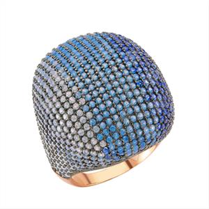 925 Sterling Silver Geometric Cocktail Rings