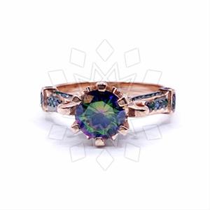 925 Sterling Silver Geometric Cocktail Rings