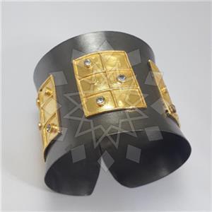 925 Sterling Silver Geometric Cuff Bracelets