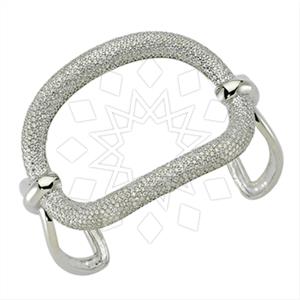 925 Sterling Silver Geometric Cuff Bracelets