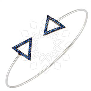 925 Sterling Silver Geometric Cuff Bracelets