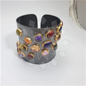925 Sterling Silver Geometric Cuff Bracelets