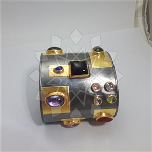 925 Sterling Silver Geometric Cuff Bracelets