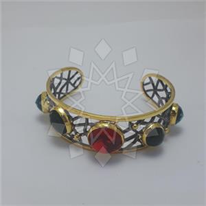 925 Sterling Silver Geometric Cuff Bracelets