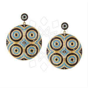 925 Sterling Silver Geometric Dangle Earrings