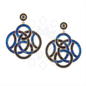 925 Sterling Silver Geometric Dangle Earrings