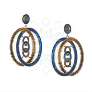 925 Sterling Silver Geometric Dangle Earrings