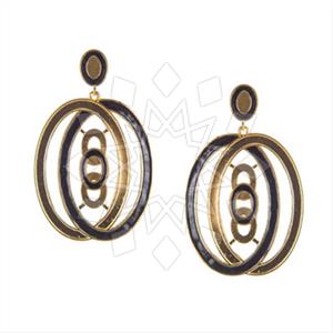 925 Sterling Silver Geometric Dangle Earrings