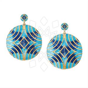 925 Sterling Silver Geometric Dangle Earrings